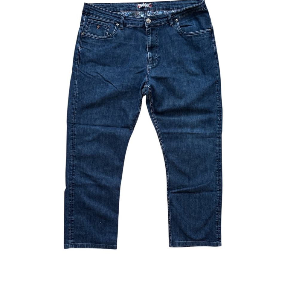Relaxed Fit Dark Blue Jeans for Men